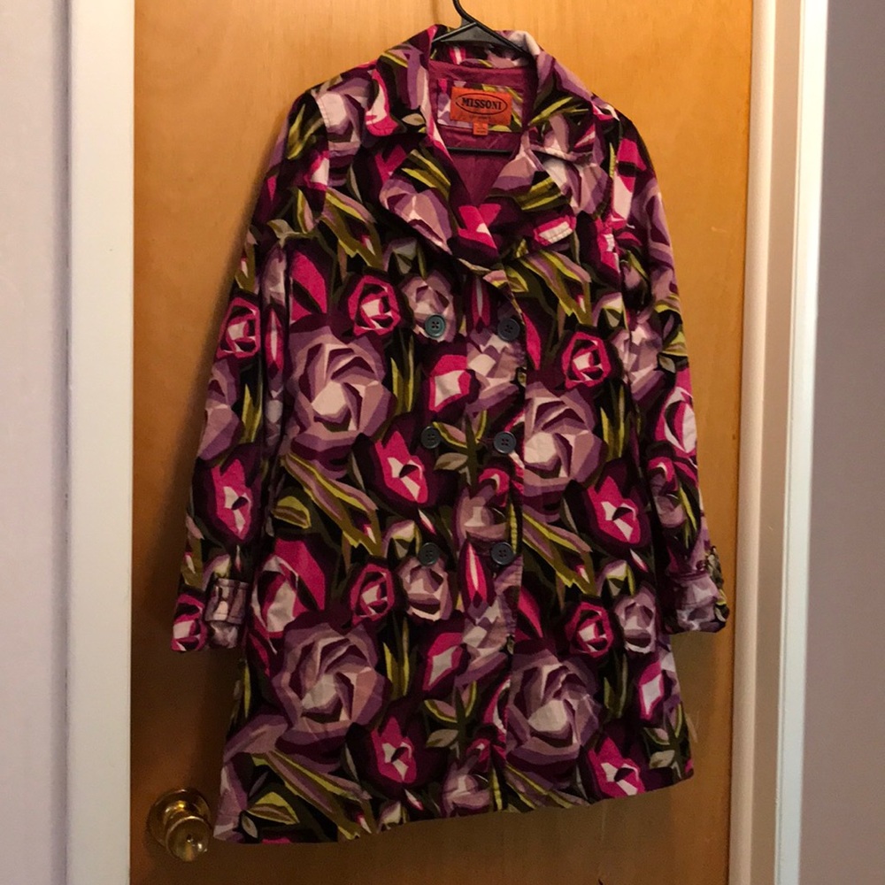 Missoni for Target Floral Motif Trench XL